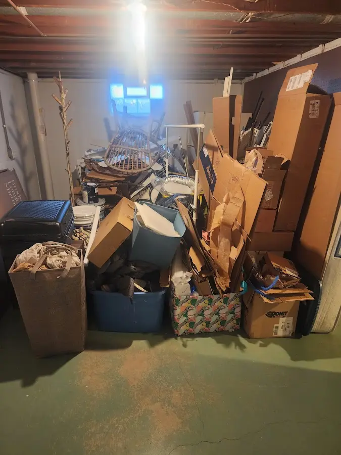 Roll-off dumpster container at job site for Construction Dumpster Rental in Interlaken